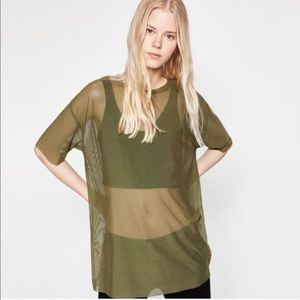 Zara mesh Tshirt
